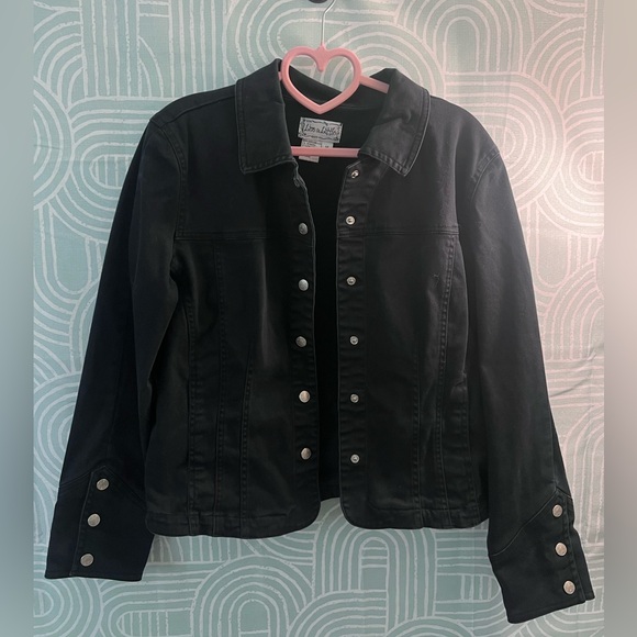 Live a Little Jackets & Blazers - Live a Little Black Jean Jacket